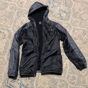 Under Armour Black and Gray Windbreaker
